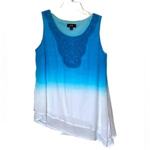 AGB Ombré Embellished Top